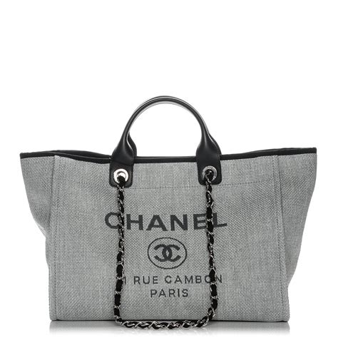 chanel deauville canvas tote|chanel large deauville shopping tote.